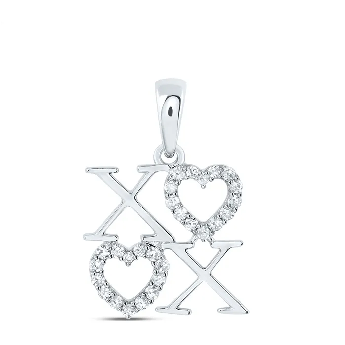 10Kt Gold 18CtwDia Cn Gift Heart Pendant GND Necklaces