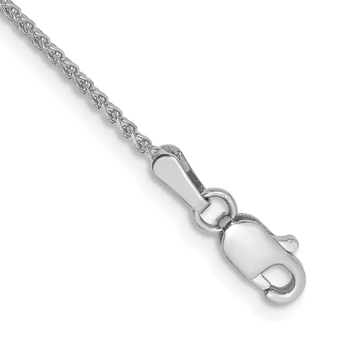 14k WG 125mm Solid Diamondcut Spiga Chain Bracelet 186 grams Qgold Bracelets 14k WG 125mm Solid Diamondcut Spiga Chain Bracelet 186 grams Qgold Bracelets