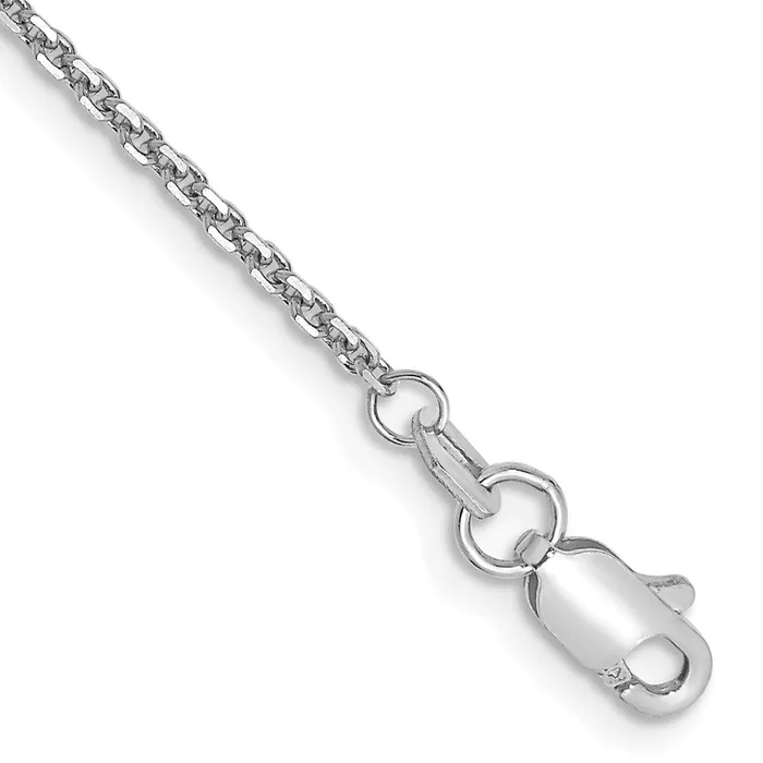 14k WG 145mm DC Cable Chain Bracelet 165 grams Qgold Bracelets