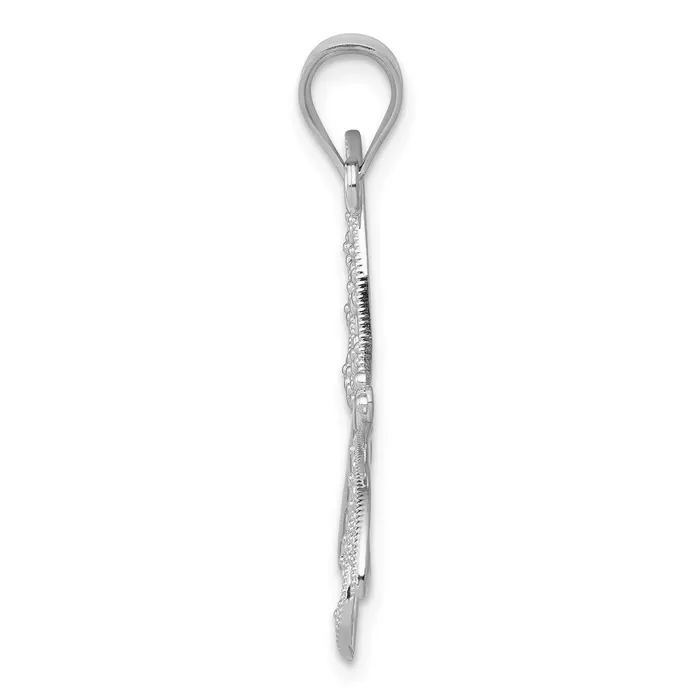 14k White Gold 26 mm Diamondcut Dragonfly Pendant 111 grams Qgold Necklaces 14k White Gold 26 mm Diamondcut Dragonfly Pendant 111 grams Qgold Necklaces