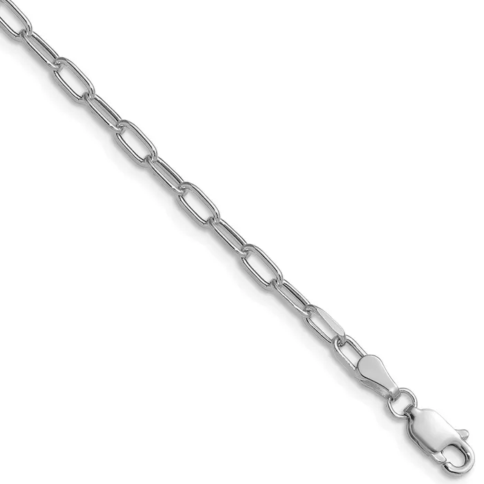 14k White Gold 30mm SemiSolid Beveled Paperclip Chain 304 grams Qgold Necklaces 14k White Gold 30mm SemiSolid Beveled Paperclip Chain 304 grams Qgold Necklaces