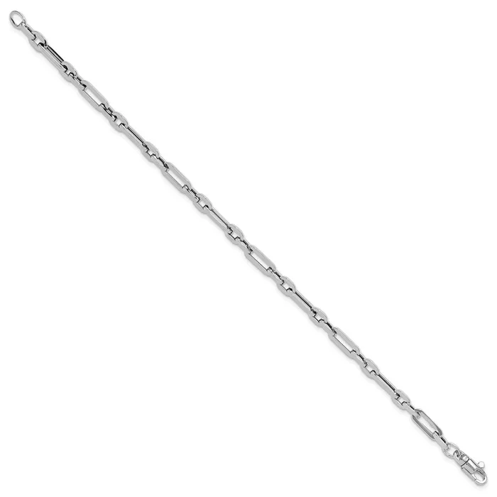 14k White Gold 41 mm Polished Fancy Link Bracelet 421 grams Qgold Bracelets 14k White Gold 41 mm Polished Fancy Link Bracelet 421 grams Qgold Bracelets