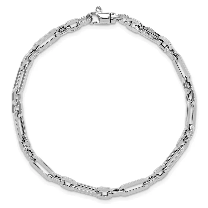 14k White Gold 41 mm Polished Fancy Link Bracelet 421 grams Qgold Bracelets 14k White Gold 41 mm Polished Fancy Link Bracelet 421 grams Qgold Bracelets