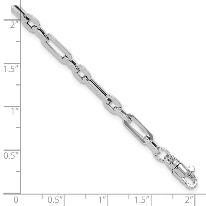 14k White Gold 41 mm Polished Fancy Link Bracelet 421 grams Qgold Bracelets 14k White Gold 41 mm Polished Fancy Link Bracelet 421 grams Qgold Bracelets