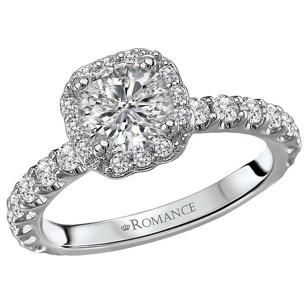 14K White Gold Halo SemiMount Romance Collection Wedding Ring Romance Rings 14K White Gold Halo SemiMount Romance Collection Wedding Ring Romance Rings