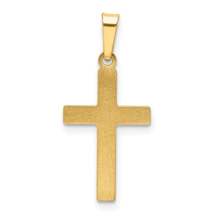 14k Yellow Gold 12 mm Polished Cross Latin Pendant 041 grams Qgold Necklaces