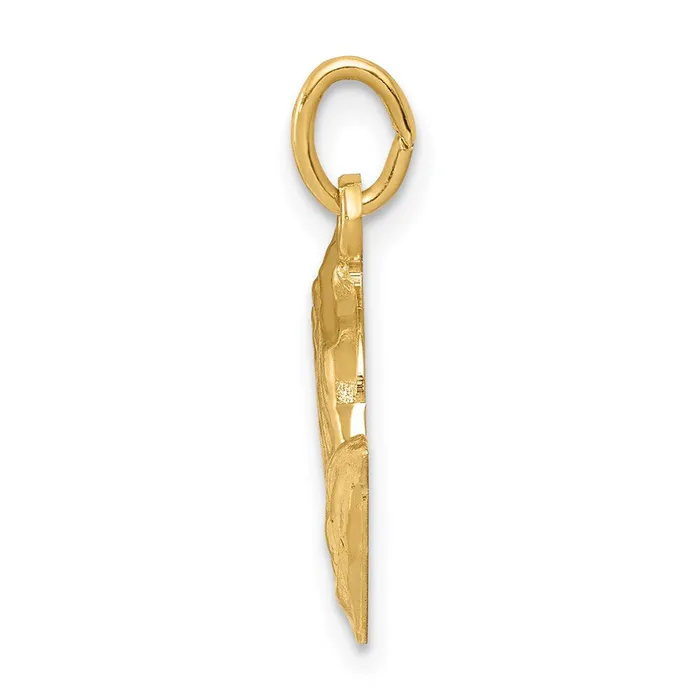 14k Yellow Gold 13 mm Praying Hands Charm 143 grams Qgold Charm Necklaces 14k Yellow Gold 13 mm Praying Hands Charm 143 grams Qgold Charm Necklaces