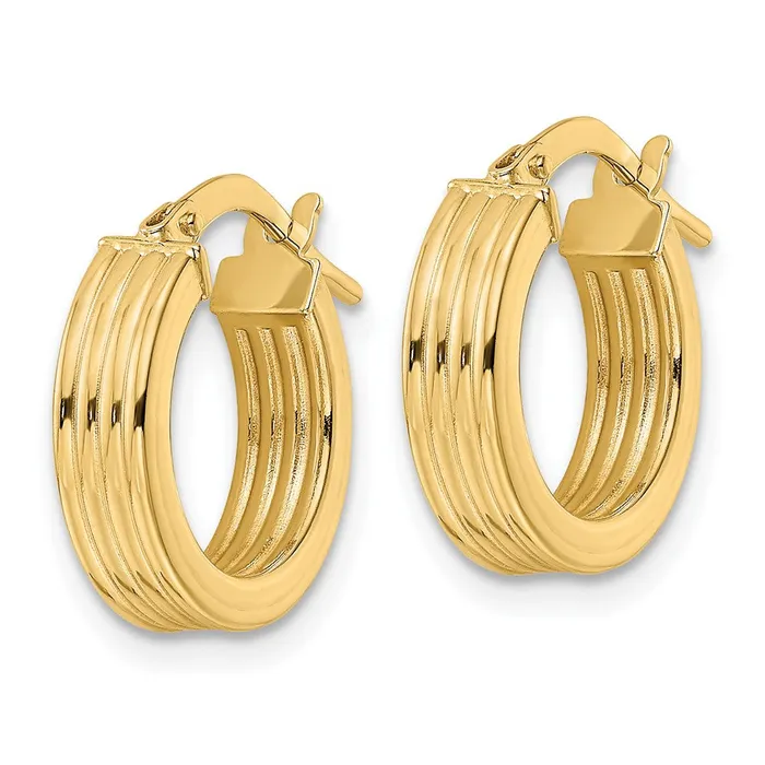14k Yellow Gold 1454 mm Polished Textured Hoop Earrings 138 grams Qgold Earrings 14k Yellow Gold 1454 mm Polished Textured Hoop Earrings 138 grams Qgold Earrings