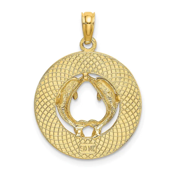 14k Yellow Gold 1876 mm BEAUFORT SC wDolphins Circle Charm 184 grams Qgold Charm Necklaces 14k Yellow Gold 1876 mm BEAUFORT SC wDolphins Circle Charm 184 grams Qgold Charm Necklaces