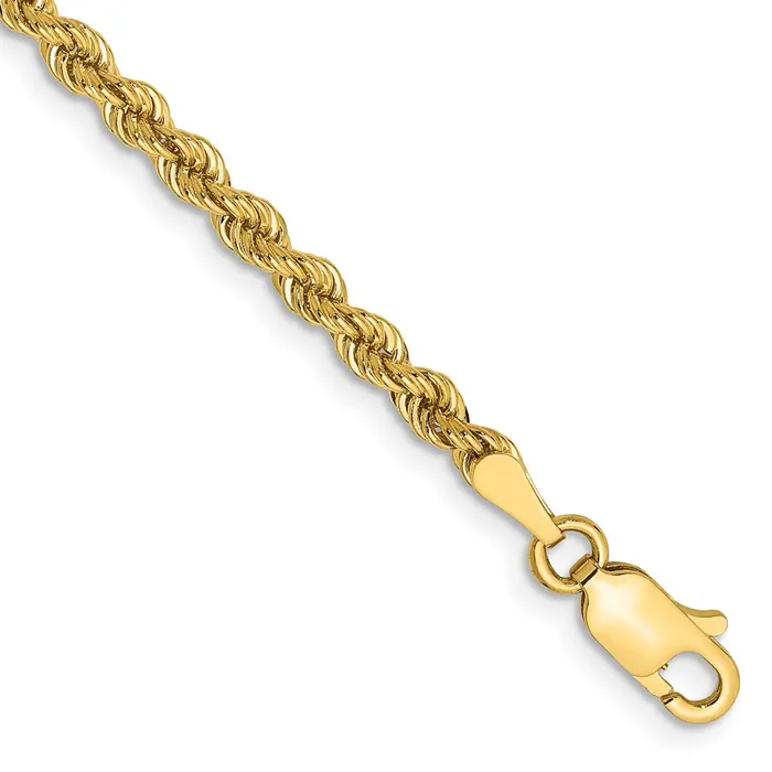 14k Yellow Gold 275 mm Regular Rope with Lobster Clasp Chain 653 grams Qgold Necklaces 14k Yellow Gold 275 mm Regular Rope with Lobster Clasp Chain 653 grams Qgold Necklaces