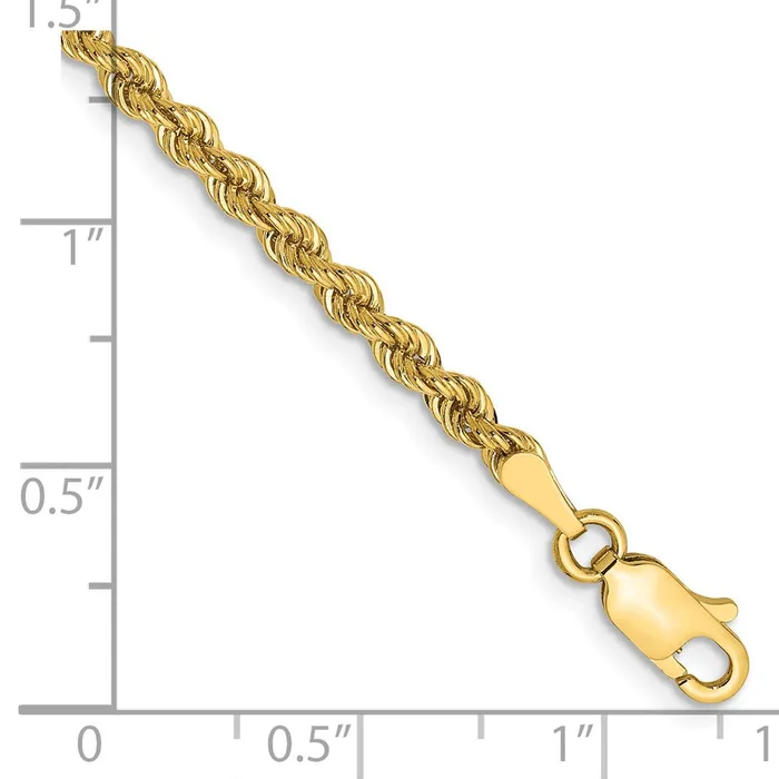 14k Yellow Gold 275 mm Regular Rope with Lobster Clasp Chain 653 grams Qgold Necklaces 14k Yellow Gold 275 mm Regular Rope with Lobster Clasp Chain 653 grams Qgold Necklaces