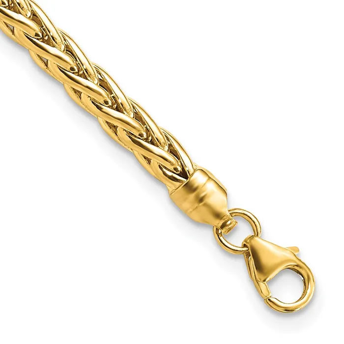 14k Yellow Gold 4 mm Polished Fancy Link Bracelet 529 grams Qgold Bracelets 14k Yellow Gold 4 mm Polished Fancy Link Bracelet 529 grams Qgold Bracelets