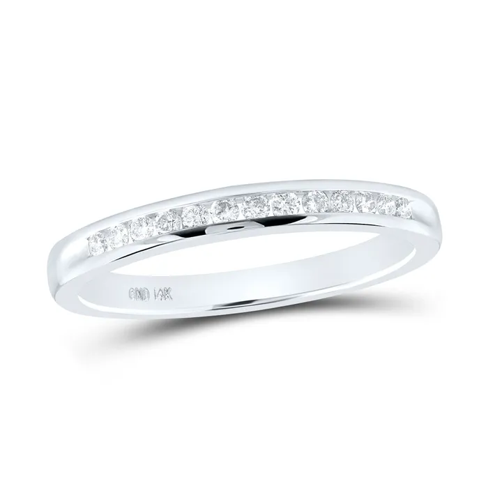 14Kt White Gold 16Ctw Diamond Ladies Band 217 grams GND Rings
