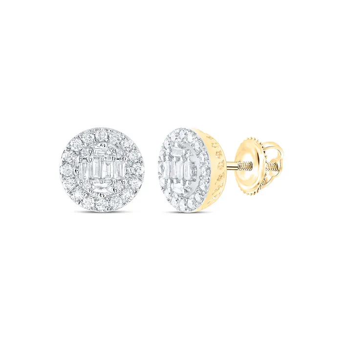 14Kt Yellow Gold 12CtwDia Ana M Round Earring 18 grams GND Earrings