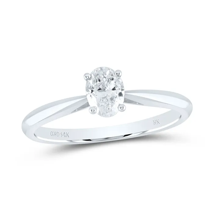 1CtDia Si Ij Oval Solitaire Ring 274 grams GND Rings