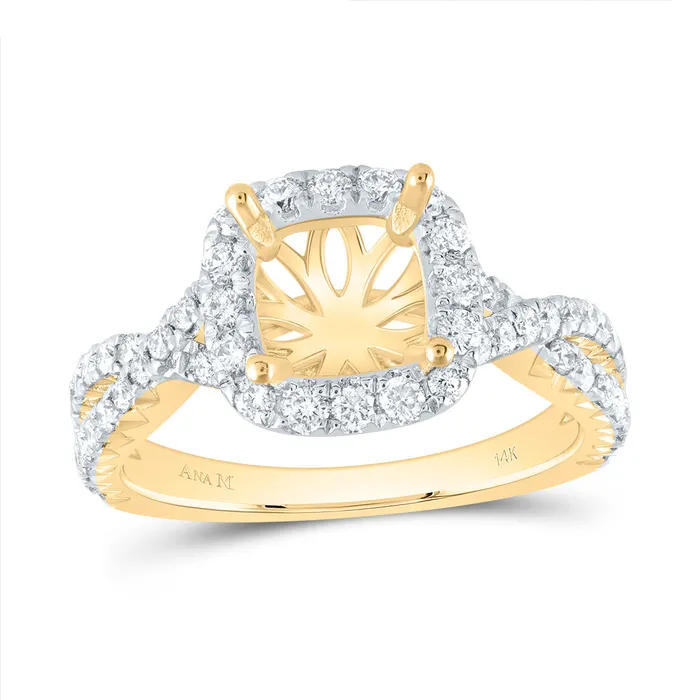 34CtwDia Ana M 2CtCcu SemiMount Single Halo Engagement Ring 48 grams GND Rings 34CtwDia Ana M 2CtCcu SemiMount Single Halo Engagement Ring 48 grams GND Rings