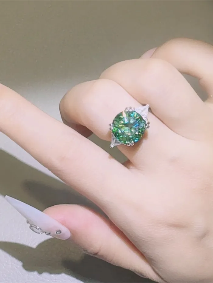 5 Carat Moissanite 925 Sterling Silver Ring Trendsi Rings