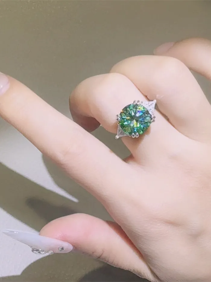 5 Carat Moissanite 925 Sterling Silver Ring Trendsi Rings