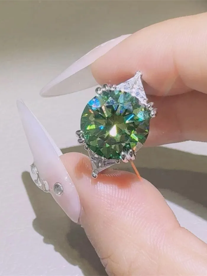 5 Carat Moissanite 925 Sterling Silver Ring Trendsi Rings