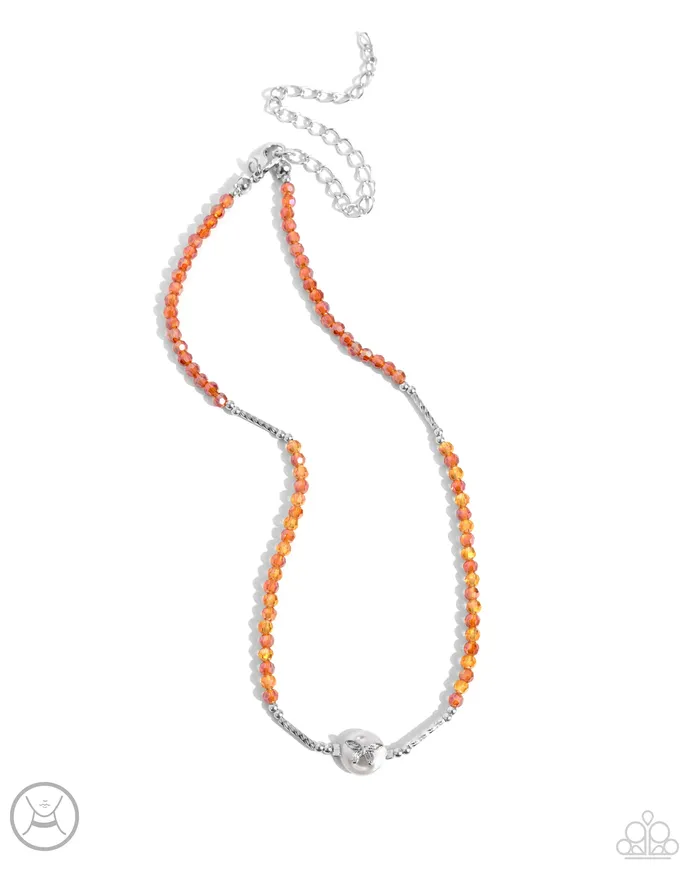 Aerial Action Orange Bead Silver Butterfly Choker Necklace Paparazzi Paparazzi Accessories Necklaces Aerial Action Orange Bead Silver Butterfly Choker Necklace Paparazzi Paparazzi Accessories Necklaces