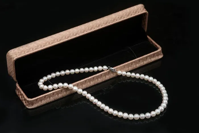 AME Jewellery Necklaces White Freshwater Pearl Strand Necklace with Sterling Silver Clasp