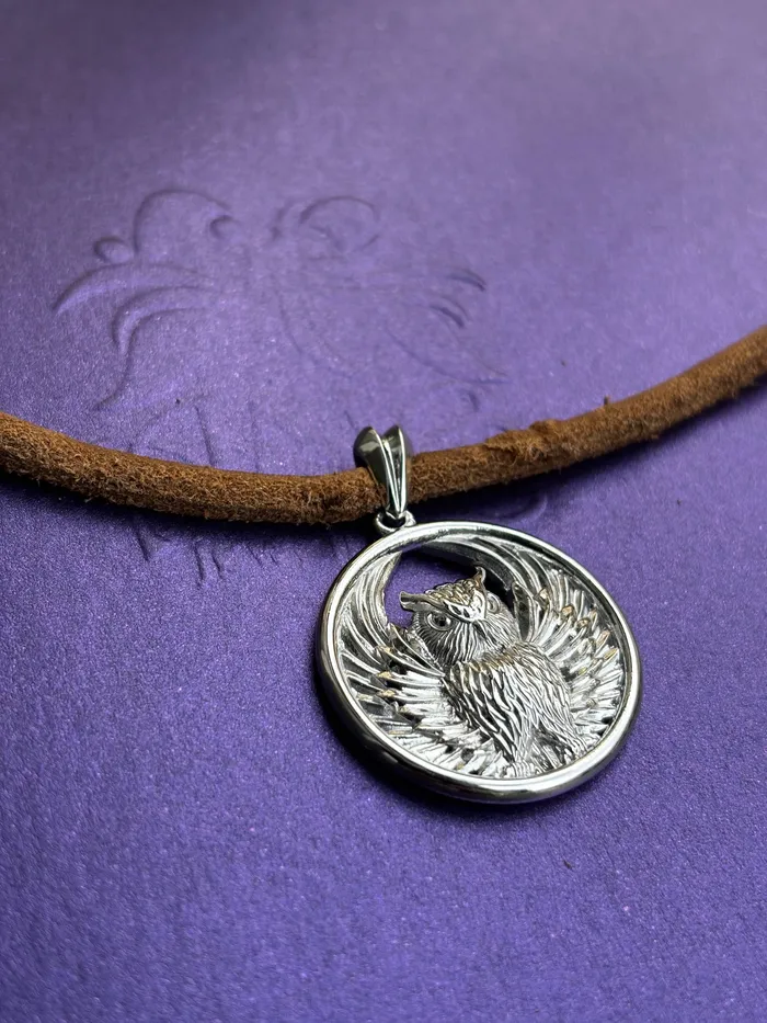 AME Jewellery The Owl Pendant Necklace in Sterling Silver Necklaces