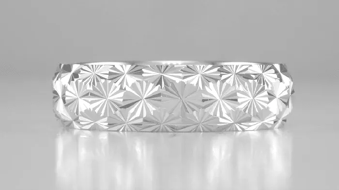 Antique Jewelry Mall Rings Mid Century Modern Vintage Starbursts Engraved Wedding Band in 10K or 14K White Gold 6mm Wide Antique Jewelry Mall Rings Mid Century Modern Vintage Starbursts Engraved Wedding Band in 10K or 14K White Gold 6mm Wide