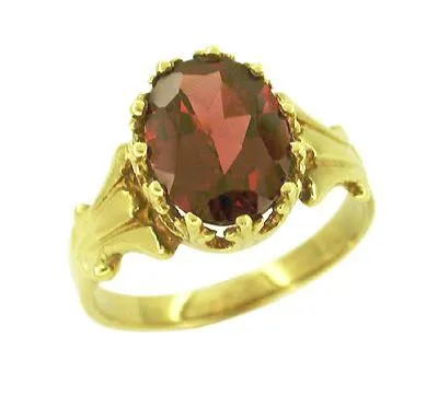 Antique Jewelry Mall Rings Victorian Garnet Ring in 14 Karat Gold