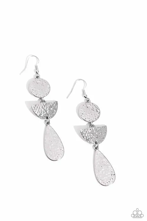 Artisanal Allure Silver Hammered Halfmoon Earrings Paparazzi Paparazzi Accessories Earrings Artisanal Allure Silver Hammered Halfmoon Earrings Paparazzi Paparazzi Accessories Earrings