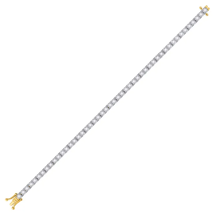 Bracelets GND Gold Classic Tennis Bracelet 1 Cttw Round Natural Diamond Womens 642 grams Bracelets GND Gold Classic Tennis Bracelet 1 Cttw Round Natural Diamond Womens 642 grams