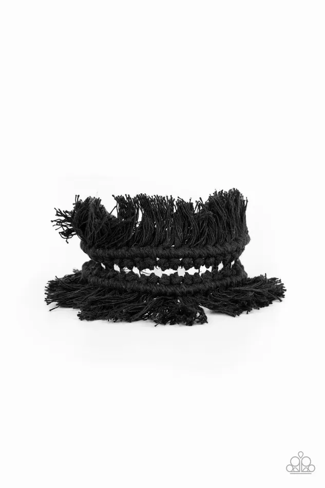 Bracelets Paparazzi Accessories Homespun Hardware Black Macrame Silver Cuff Bracelet Paparazzi Bracelets Paparazzi Accessories Homespun Hardware Black Macrame Silver Cuff Bracelet Paparazzi