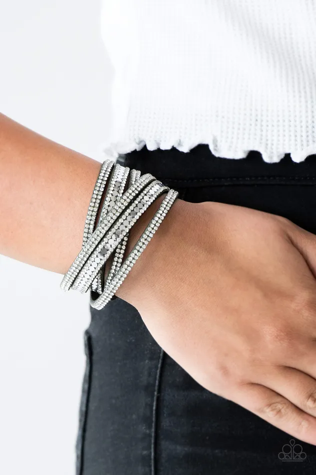 Bracelets Paparazzi Accessories Paparazzi Rock Star Attitude Green Suede White Rhinestone Double Wrap Bracelet Bracelets Paparazzi Accessories Paparazzi Rock Star Attitude Green Suede White Rhinestone Double Wrap Bracelet