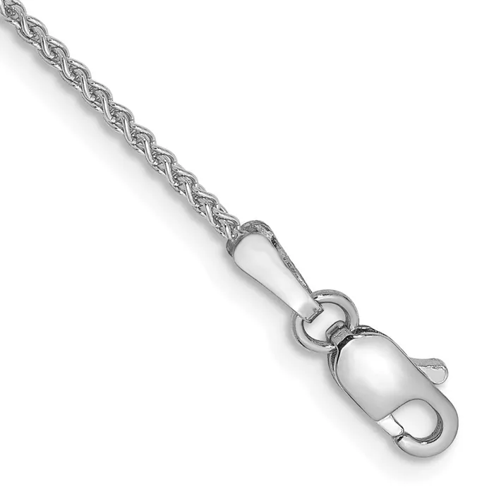 Bracelets Qgold 14k WG 125mm Spiga Chain Bracelet 136 grams