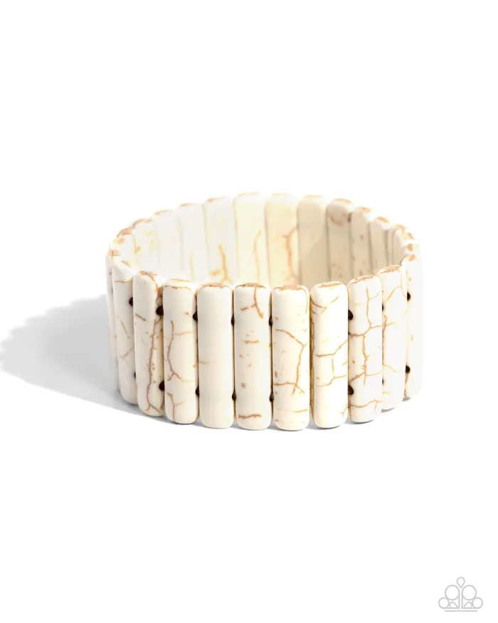 Bracelets Southern Standing White Stone Stretchy Bracelet Paparazzi Paparazzi Accessories Bracelets Southern Standing White Stone Stretchy Bracelet Paparazzi Paparazzi Accessories