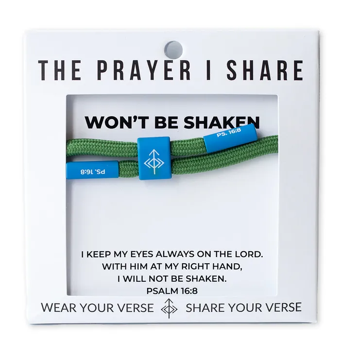 Bracelets The Prayer I Share WONT BE SHAKEN Bracelet