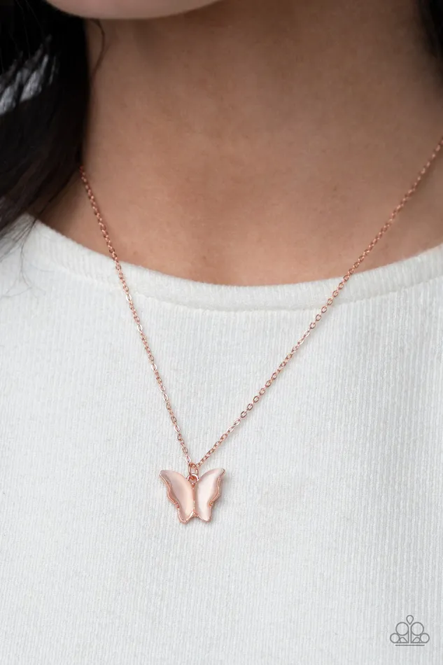 Butterfly Prairies Copper Cats Eye Butterfly Dainty Necklace Paparazzi Paparazzi Accessories Necklaces Butterfly Prairies Copper Cats Eye Butterfly Dainty Necklace Paparazzi Paparazzi Accessories Necklaces
