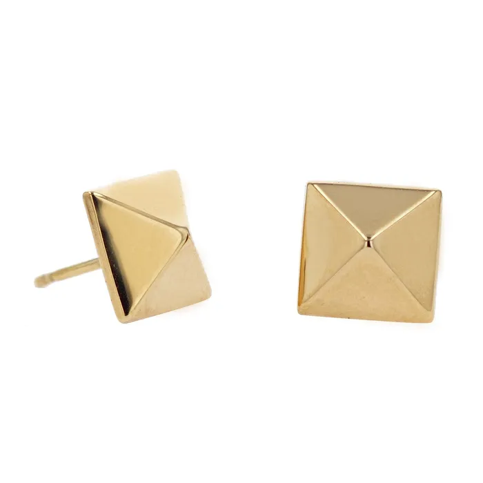 Carla Nancy B Earrings Pyramid Stud Earrings by Carla Nancy B
