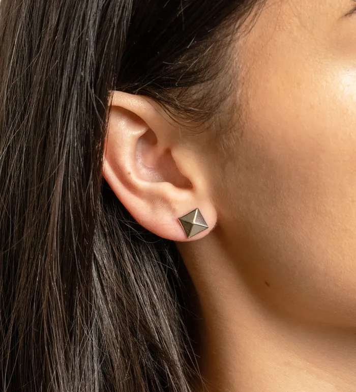 Carla Nancy B Earrings Pyramid Stud Earrings by Carla Nancy B