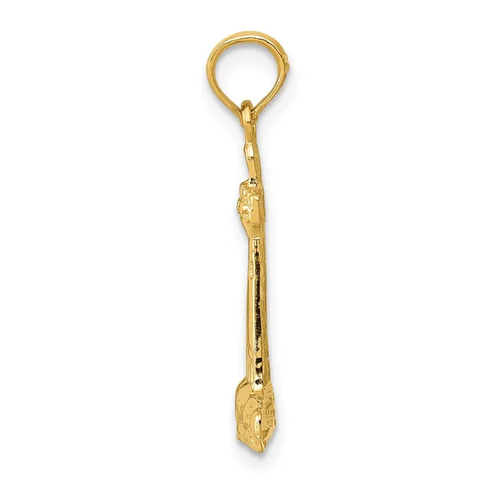 Charm Necklaces Qgold 14k Yellow Gold 11 mm CAPE MAY Lighthouse Charm 084 grams Charm Necklaces Qgold 14k Yellow Gold 11 mm CAPE MAY Lighthouse Charm 084 grams