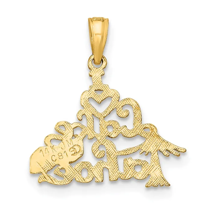 Charm Necklaces Qgold 14k Yellow Gold 175 mm Polished I HEART LAKE TAHOE Charm 055 grams Charm Necklaces Qgold 14k Yellow Gold 175 mm Polished I HEART LAKE TAHOE Charm 055 grams