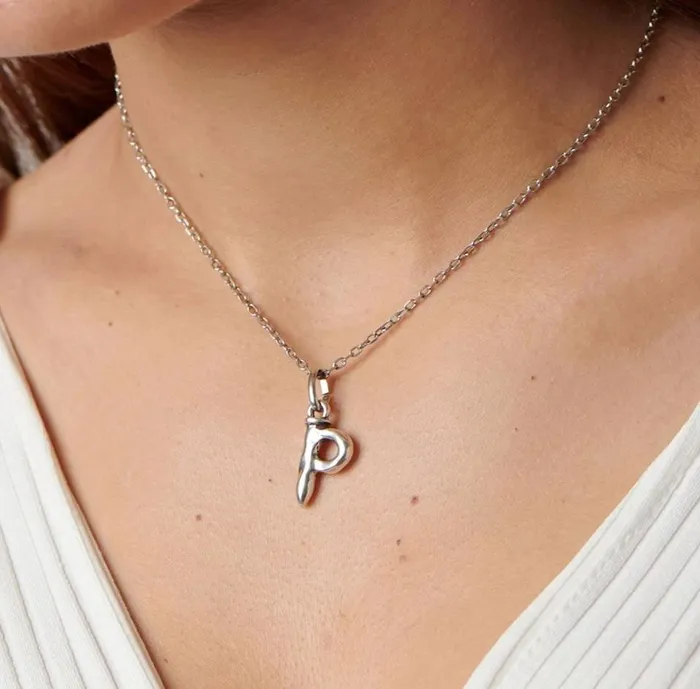 Charm Necklaces Uno de 50 Lowercase Letter P Charm Charm Necklaces Uno de 50 Lowercase Letter P Charm