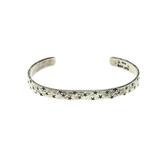 Clint Orms Engravers Silversmiths Bracelet 1430 Small Sterling Silver Hammered Star Bracelets Clint Orms Engravers Silversmiths Bracelet 1430 Small Sterling Silver Hammered Star Bracelets
