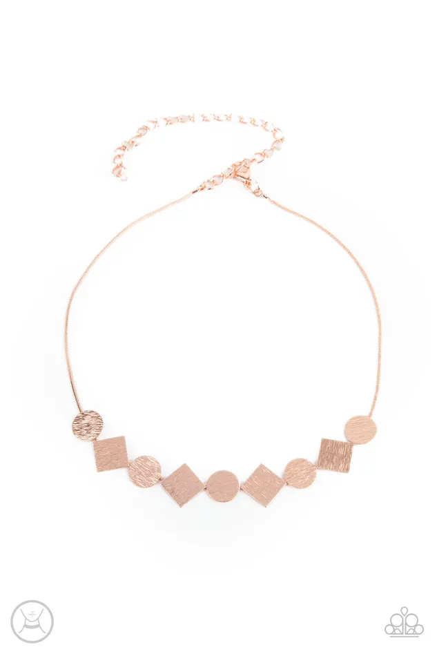 Dont Get Bent Out Of Shape Copper Geometric Choker Necklace Paparazzi Paparazzi Accessories Necklaces Dont Get Bent Out Of Shape Copper Geometric Choker Necklace Paparazzi Paparazzi Accessories Necklaces