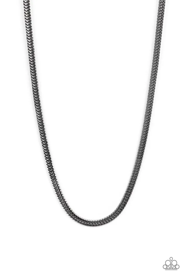 Downtown Defender Black Gunmetal Urban Necklace Paparazzi Paparazzi Accessories Necklaces Downtown Defender Black Gunmetal Urban Necklace Paparazzi Paparazzi Accessories Necklaces