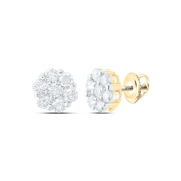 Earrings 1 12CtwDia Nk Flower Earring 238 grams GND
