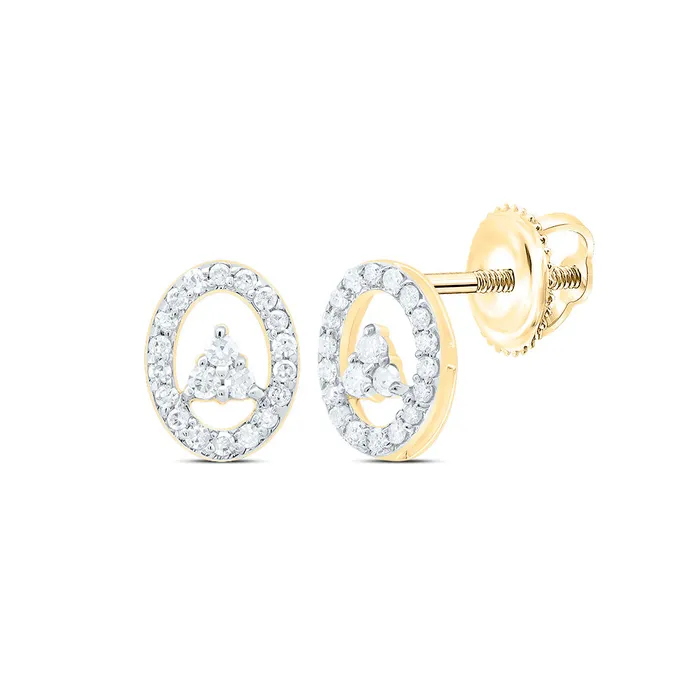 Earrings 16CtwDia P1 Gift Oval Stud Earring GND