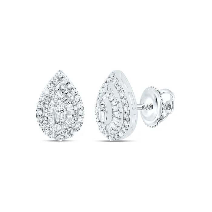 Earrings GND 13CtwNat Dia P1 Gift Pear Baguette Earring
