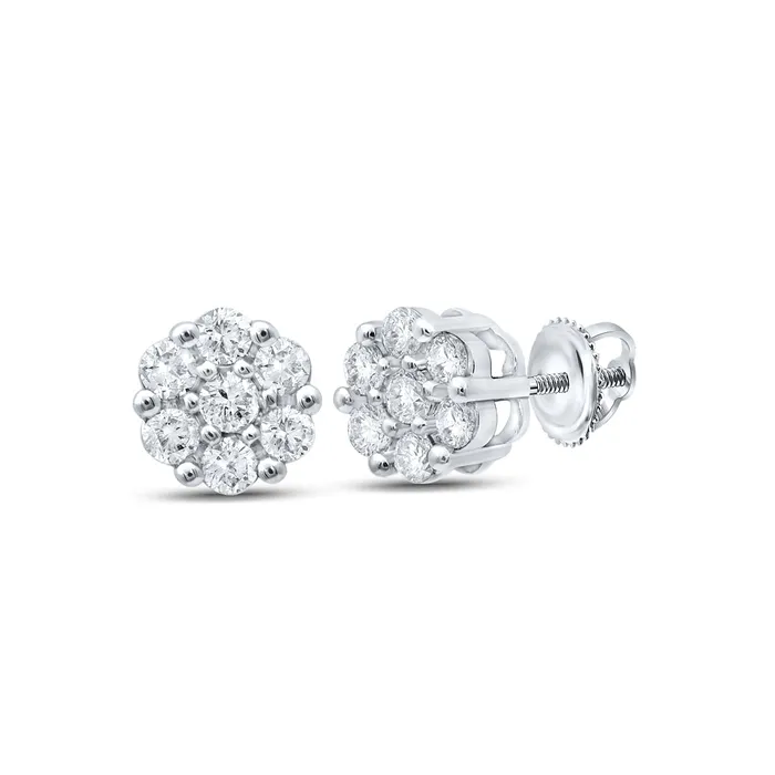 Earrings GND 15CtwDia Nk Flower Earring 037 grams