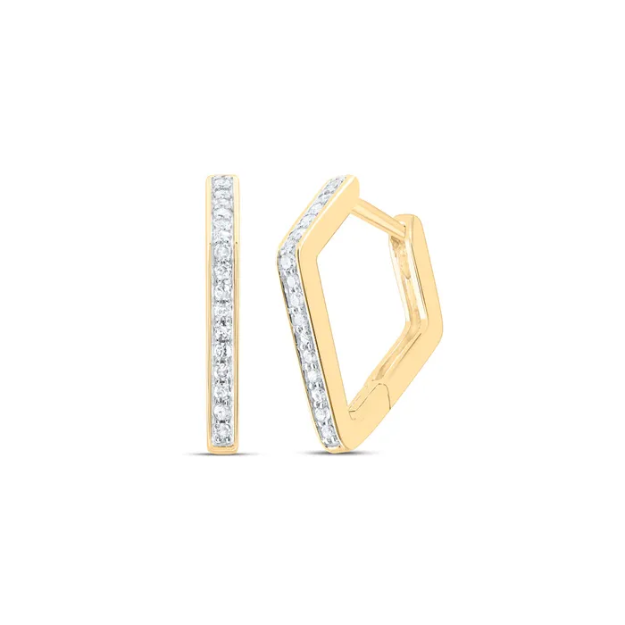 Earrings GND 10Kt Gold 16CtwDia P1 Gift Hoops Huggies Earring