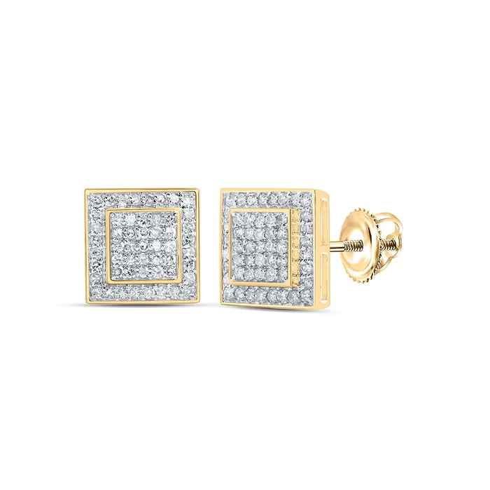 Earrings GND 38CtwDia Nk Fashion Square Earring 208 grams